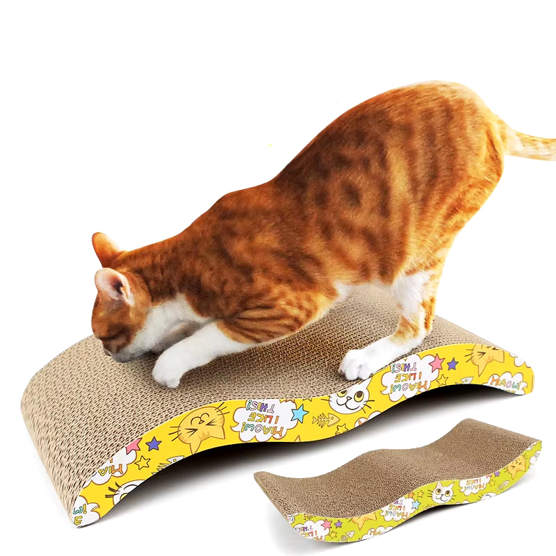 Cat Toys Cat Scraper Sharpening Claw Cardboard Corrugated Board Scratch-Resistant Cat Scratch Board Cat Toy Sofa Cushion Bed