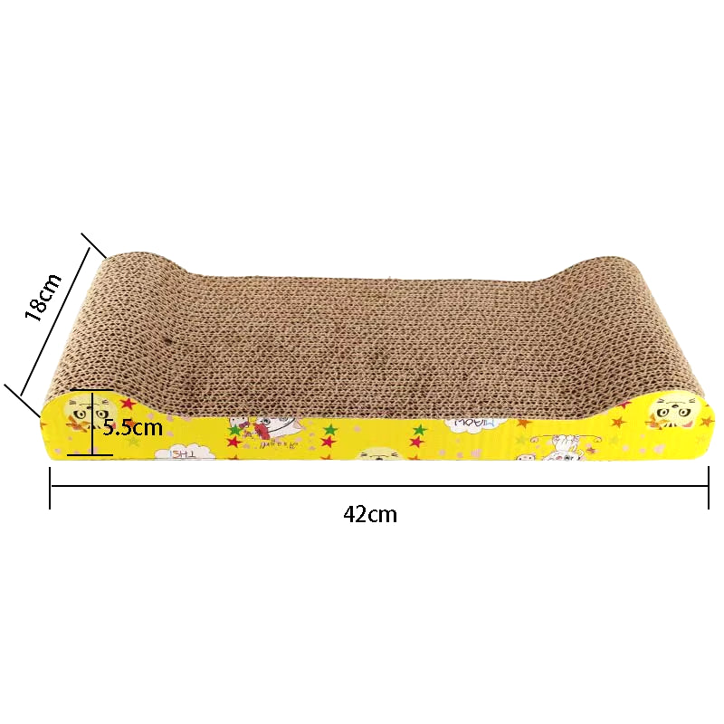 Cat Toys Cat Scraper Sharpening Claw Cardboard Corrugated Board Scratch-Resistant Cat Scratch Board Cat Toy Sofa Cushion Bed