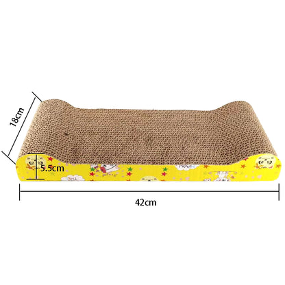 Cat Toys Cat Scraper Sharpening Claw Cardboard Corrugated Board Scratch-Resistant Cat Scratch Board Cat Toy Sofa Cushion Bed