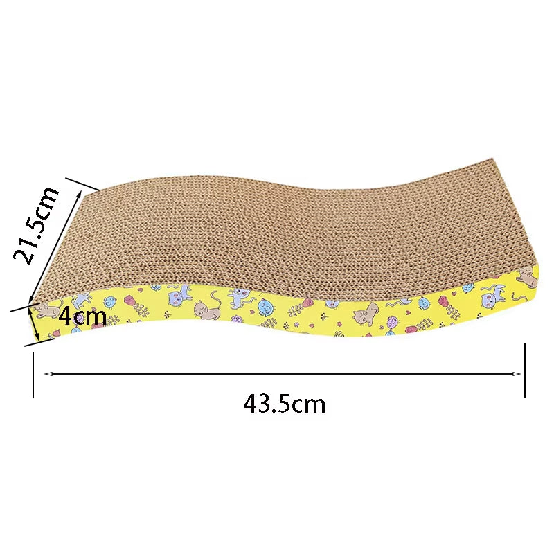 Cat Toys Cat Scraper Sharpening Claw Cardboard Corrugated Board Scratch-Resistant Cat Scratch Board Cat Toy Sofa Cushion Bed