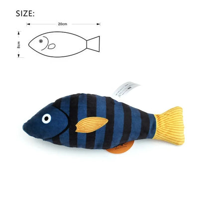 Cat Toy Catnip 3D Simulation Fish Goldfish Kitten Toys Pillowfish Interactive Sounding Cat Chew Bite Plush Toys Cat Supplies