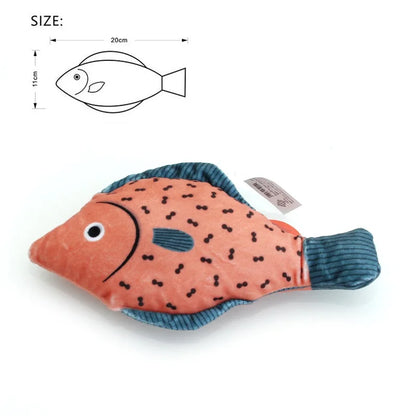 Cat Toy Catnip 3D Simulation Fish Goldfish Kitten Toys Pillowfish Interactive Sounding Cat Chew Bite Plush Toys Cat Supplies