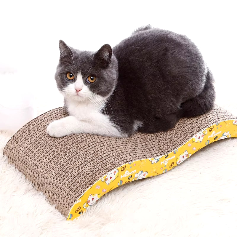 Cat Toys Cat Scraper Sharpening Claw Cardboard Corrugated Board Scratch-Resistant Cat Scratch Board Cat Toy Sofa Cushion Bed