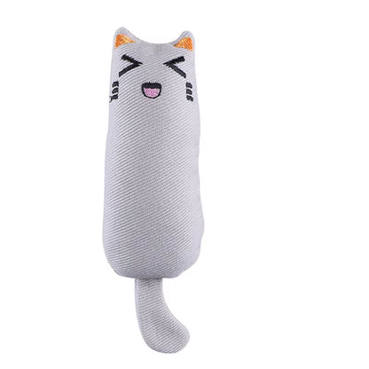 Catnip Toys Cute Thumb Plush Pillow Teeth Grinding Bite-Resistant Teasing Relaxation Cat Chew Toy Pet Accessories